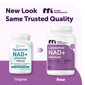 Micro Ingredients Complexe Liposomal NAD+ 1000 mg vue arrière