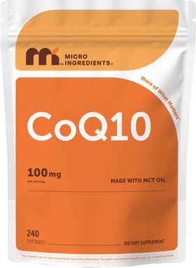 Micro Ingredients CoQ10 100 mg 240 gélules molles en sachet