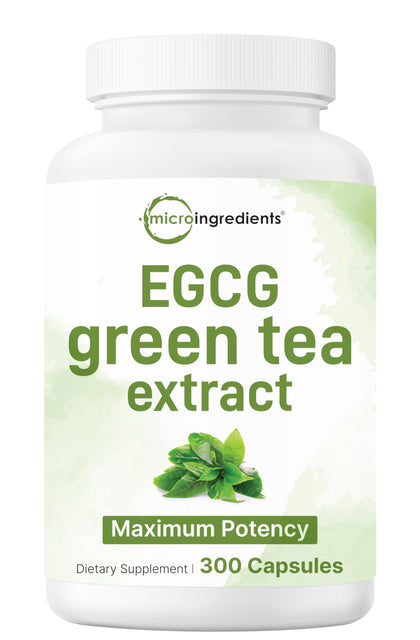 Micro Ingredients Extrait de Thé Vert 300 Capsules vue de face