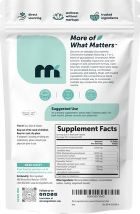 Micro Ingredients Glucosamine Chondroïtine tablettes prêtes à être consommées