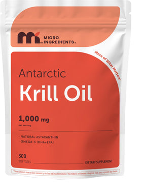 Micro Ingredients Huile de Krill Antarctica 1000 mg paquet avant
