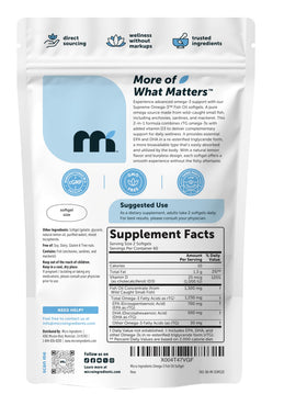 Micro Ingredients Huile de Poisson Omega-3 gelules citronnées