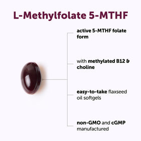 Micro Ingredients L-Méthylfolate 1000mcg emballage avec informations
