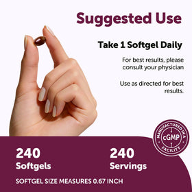 Micro Ingredients L-Méthylfolate 240 gélules molles sur une surface