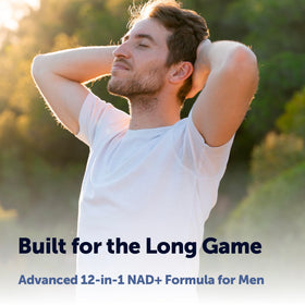 Micro Ingredients Liposomal NAD+ pour Hommes, vue latérale de la bouteille