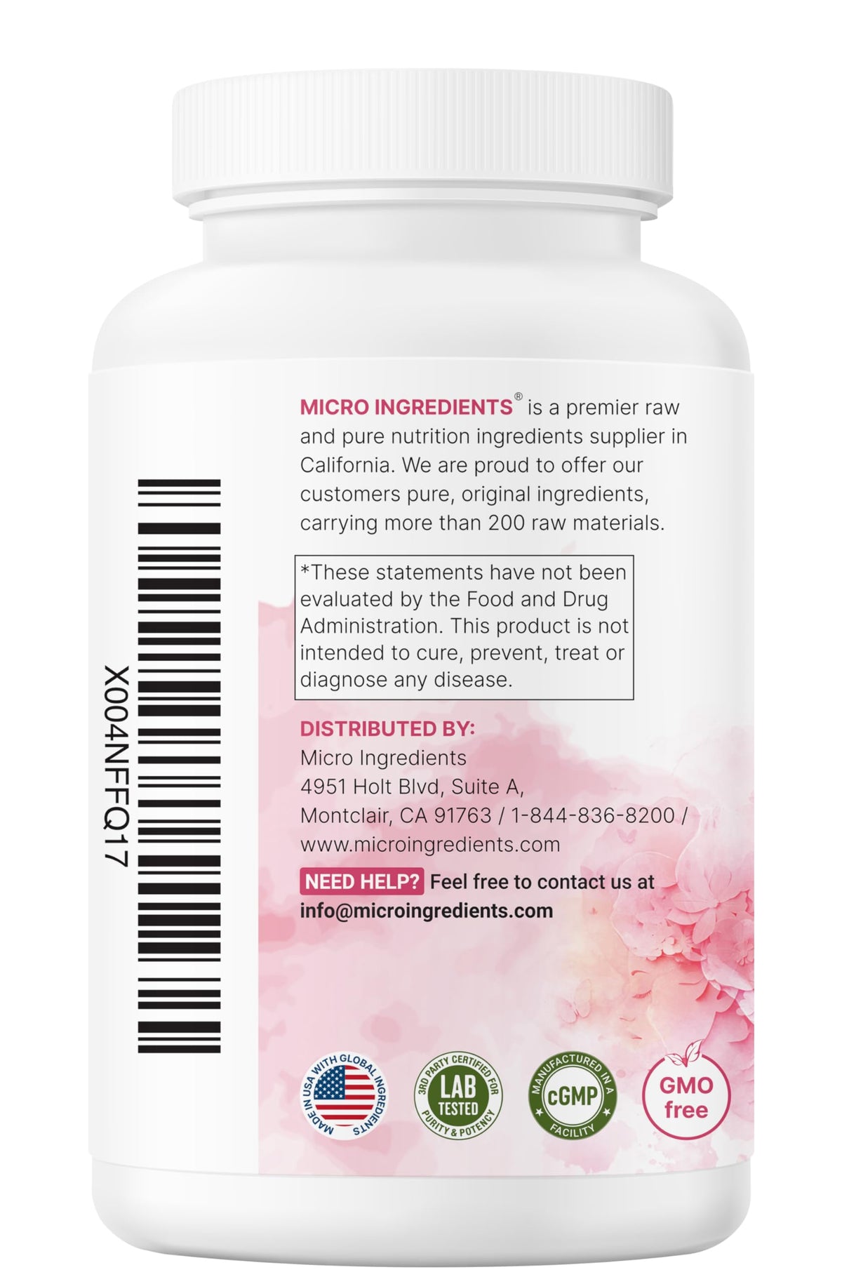Micro Ingredients Myo-Inositol & D-Chiro Inositol sur une table