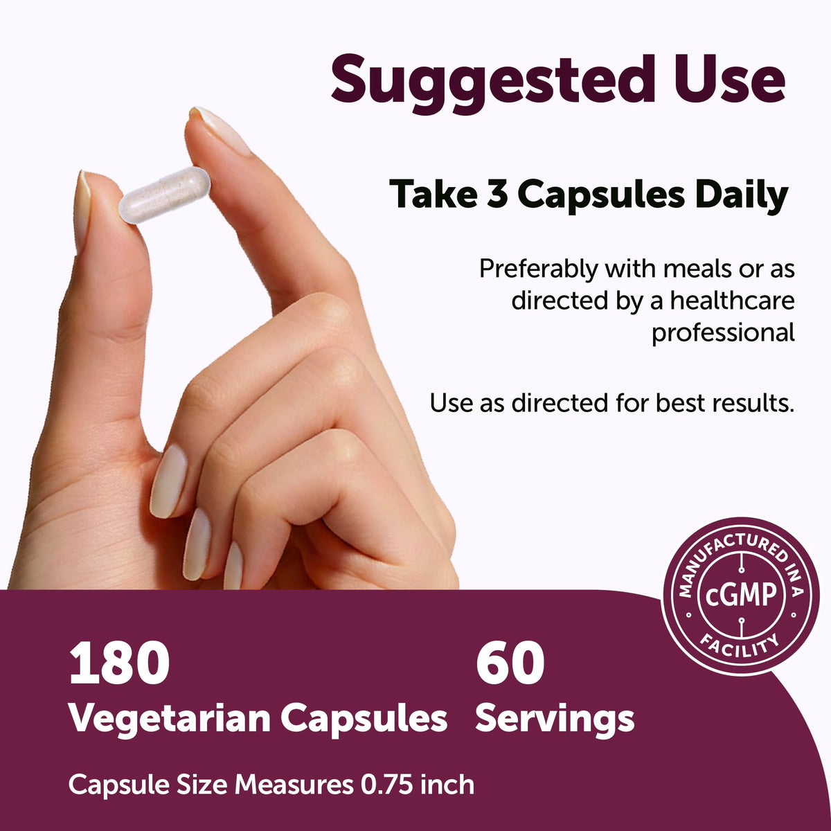 Micro Ingredients NAD+ Liposomal Femme capsules végétales dans un environnement naturel