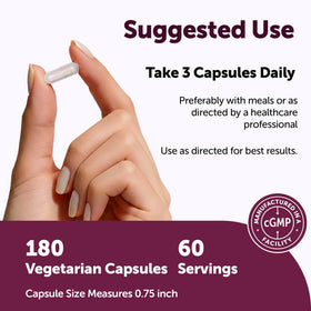 Micro Ingredients NAD+ Liposomal Femme capsules végétales dans un environnement naturel