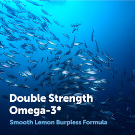 Micro Ingredients Omega 3 Huile de Poisson 3000mg gélules avec citron