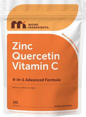 Micro Ingredients Quercétine 240 capsules, vue de face