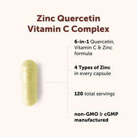 Micro Ingredients Quercétine, capsule ouverte montrant la taille
