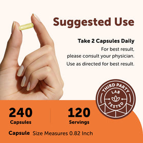 Micro Ingredients Quercétine, vue latérale de l'emballage