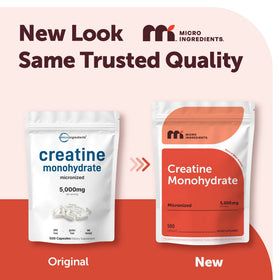 Micro Ingredients sachet de créatine monohydrate 500 capsules