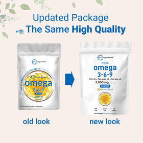 Micro Ingredients Ultra Omega 3-6-9 3600mg gélules softgel côté