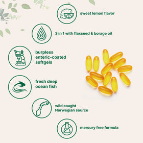 Micro Ingredients Ultra Omega 3-6-9 3600mg gélules softgel en mode de vie