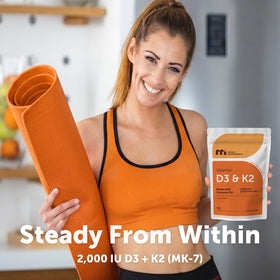 Micro Ingredients Vitamine D3 2000 UI + K2 MK-7 gélules et huile de noix de coco
