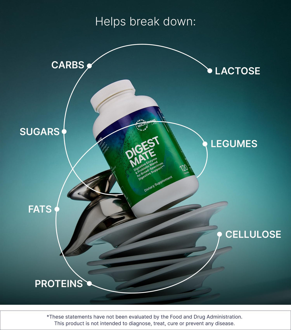 Microbiome Labs daily capsules dans un flacon