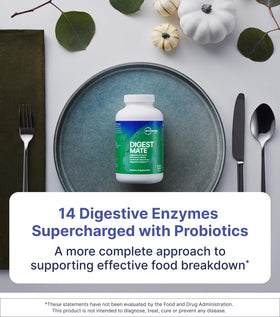 Microbiome Labs daily capsules sur une table