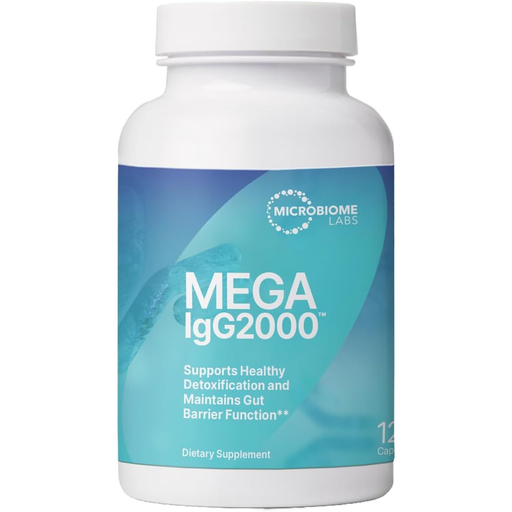 Microbiome Labs Mega IgG2000 Capsules 120 capsules en bouteille