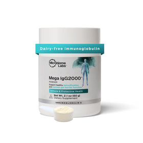 Microbiome Labs Mega IgG2000 Poudre de Santé Intestinale 100g vue de face