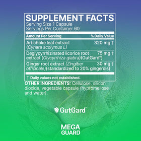 Microbiome Labs MegaGuard Compléments Alimentaires 60 Capsules avec capsules visibles