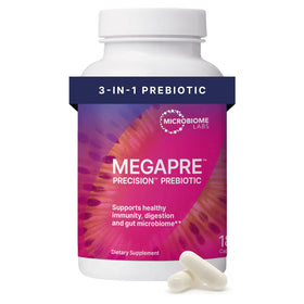 Microbiome Labs MegaPre Prébiotique 180 Capsules - vue avant