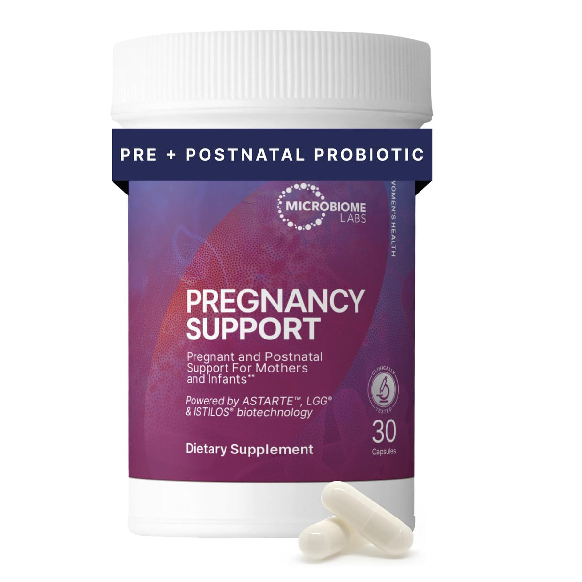 Microbiome Labs Soutien à la Grossesse - Boîte de 30 capsules
