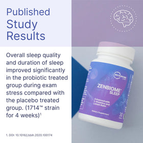 Microbiome Labs Zenbiome Sleep, vue de côté