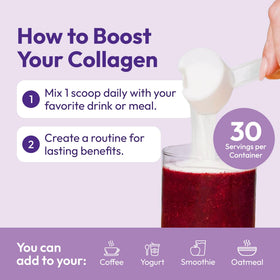 Mida Health Poudre de Collagène Hydrolysé VERISOL® 30 Portions en utilisation