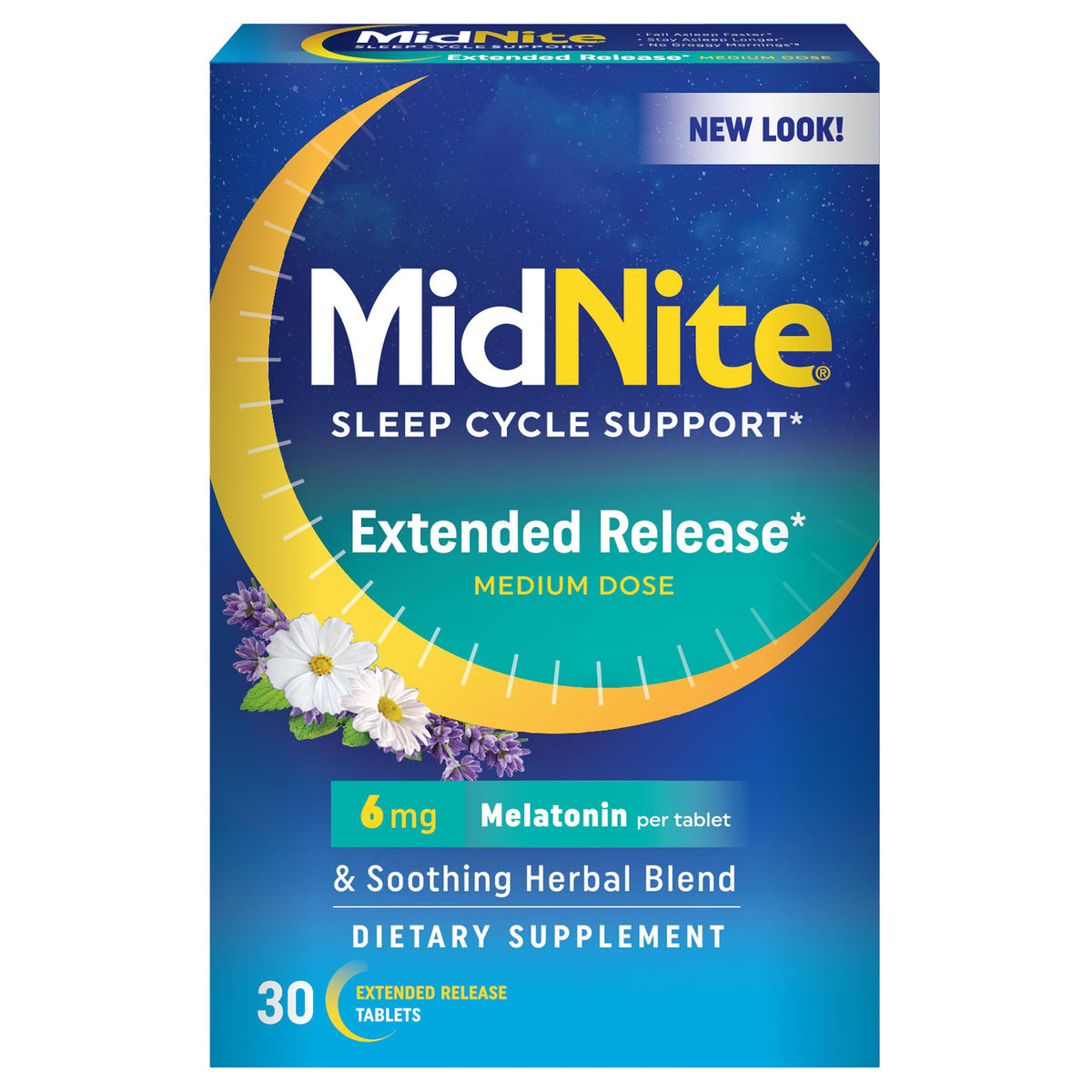 MidNite Complément Alimentaire Sommeil 6 mg boîte avant