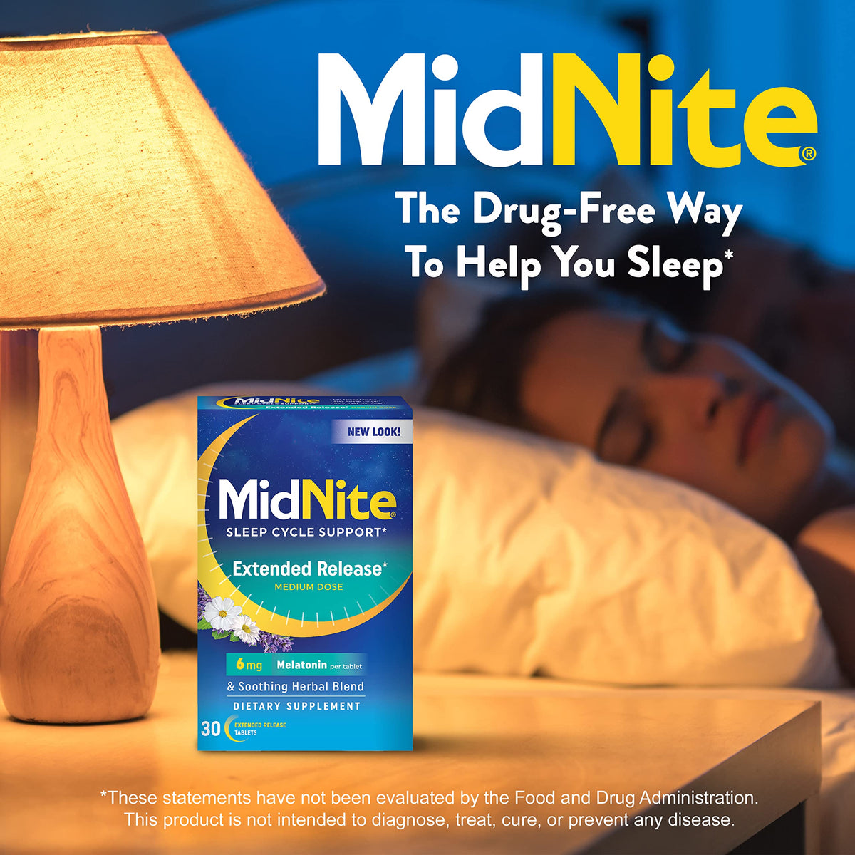 MidNite Complément Alimentaire Sommeil 6 mg comprimés