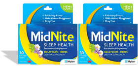 MidNite Complément Alimentaire Sommeil boîte de 30 comprimés mâchables cerise vue de face