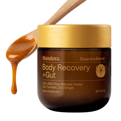 Miel de Manuka 225g de Manukora avec curcuma et gingembre