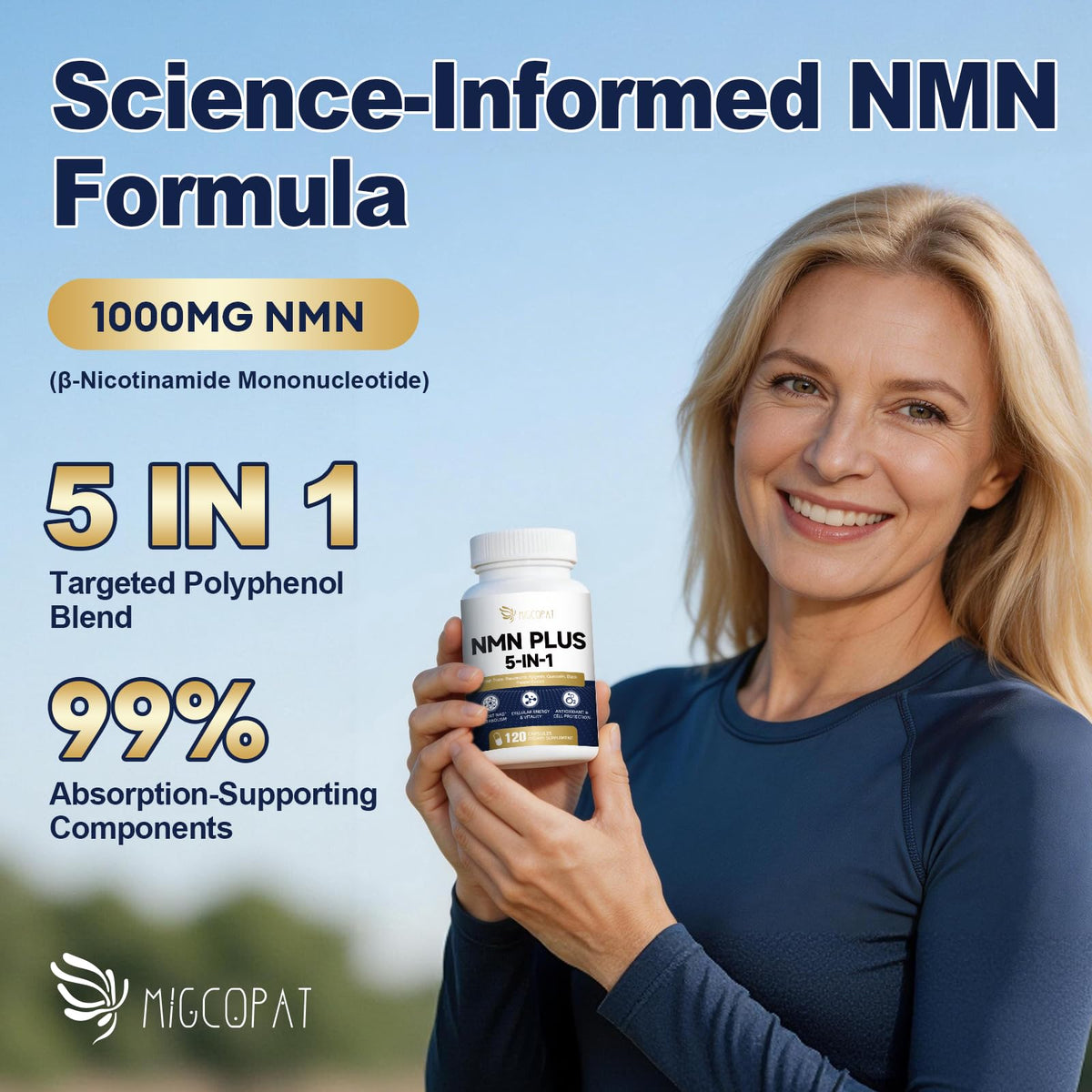 Migcopat NMN 1000mg en configuration lifestyle
