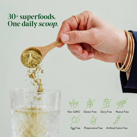 Mighty Maca Plus en smoothie avec fruits