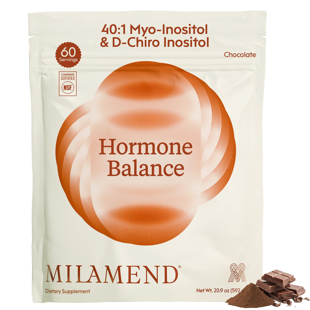 milamend Complément Alimentaire Femme 40:1 Inositol 640g - Vue de face