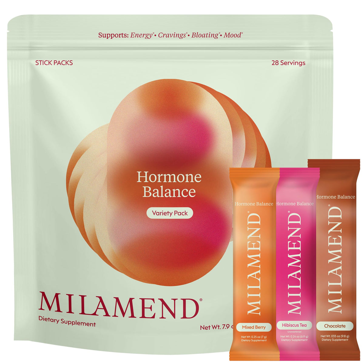 milamend Complément Alimentaire Femme 40:1 Inositol vue de face