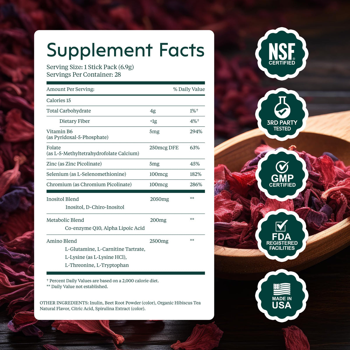 milamend Complément Alimentaire Inositol 240g en contexte de vie