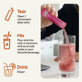milamend Complément Alimentaire Inositol 240g utilisation avec un smoothie