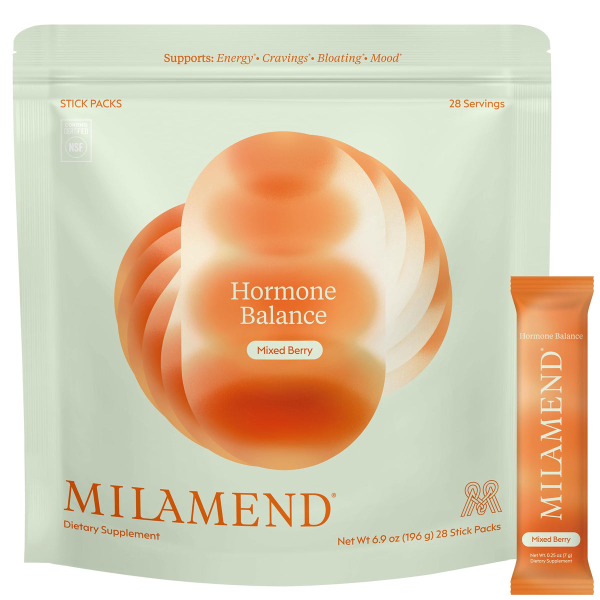 milamend Poudre d'Inositol 40:1 vue de face avec emballage