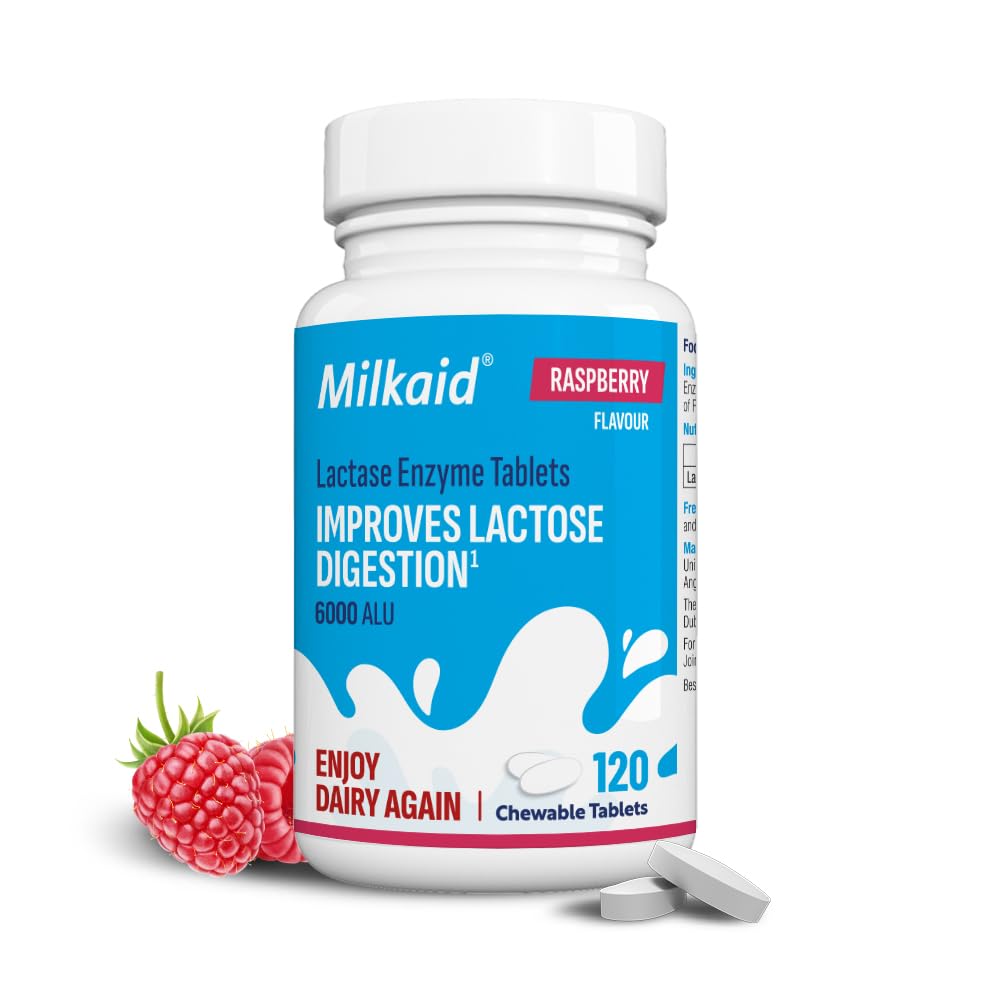 Milkaid Comprimés à Mâcher 120 Tablettes Framboise, prise d'un comprimé