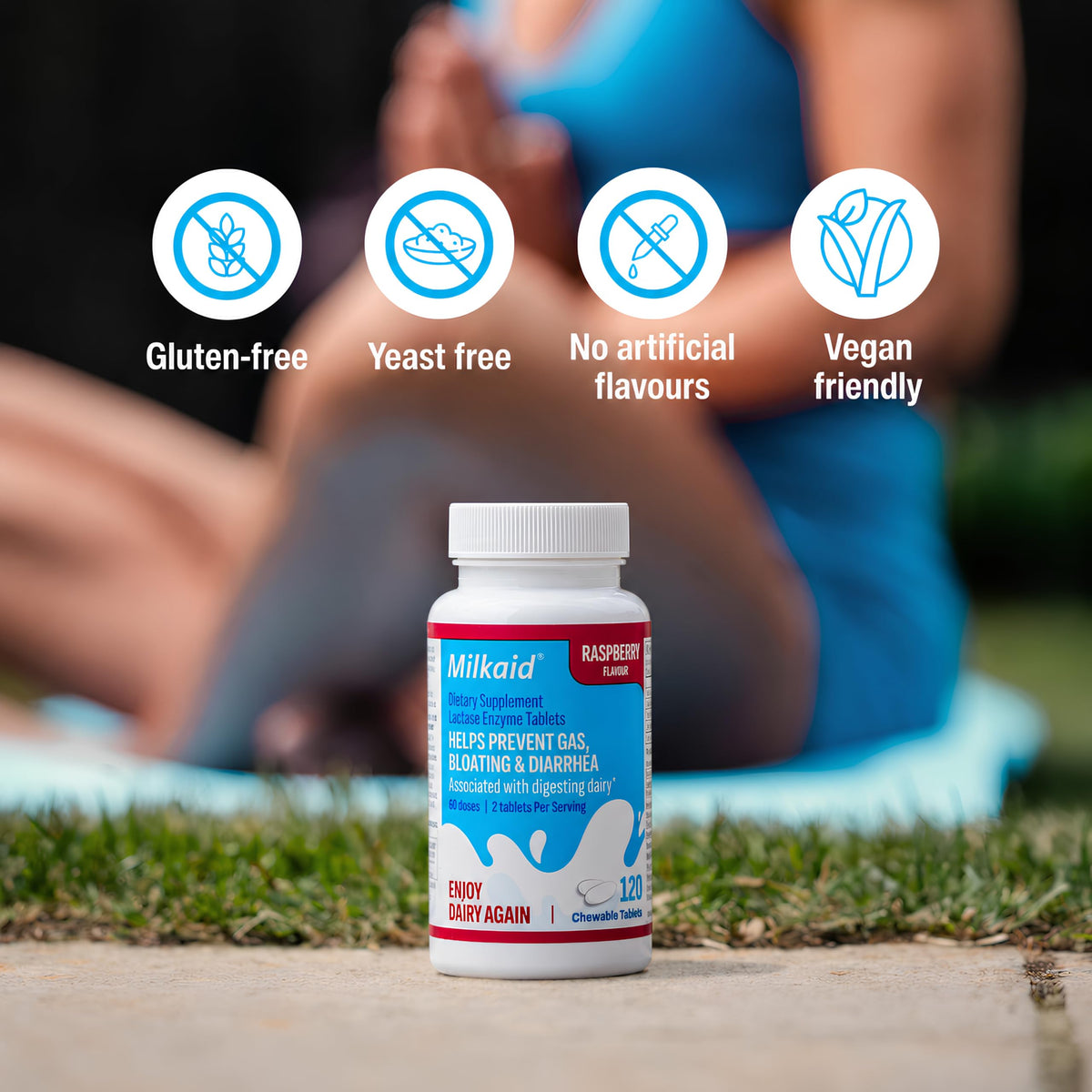Milkaid Gouttes de Lactase 30ml avec des céréales