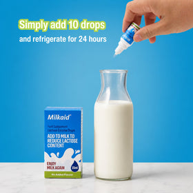 Milkaid Gouttes de Lactase 30ml en utilisation dans une recette