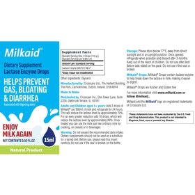 Milkaid Junior tablettes à mâcher, goût fraise, emballage