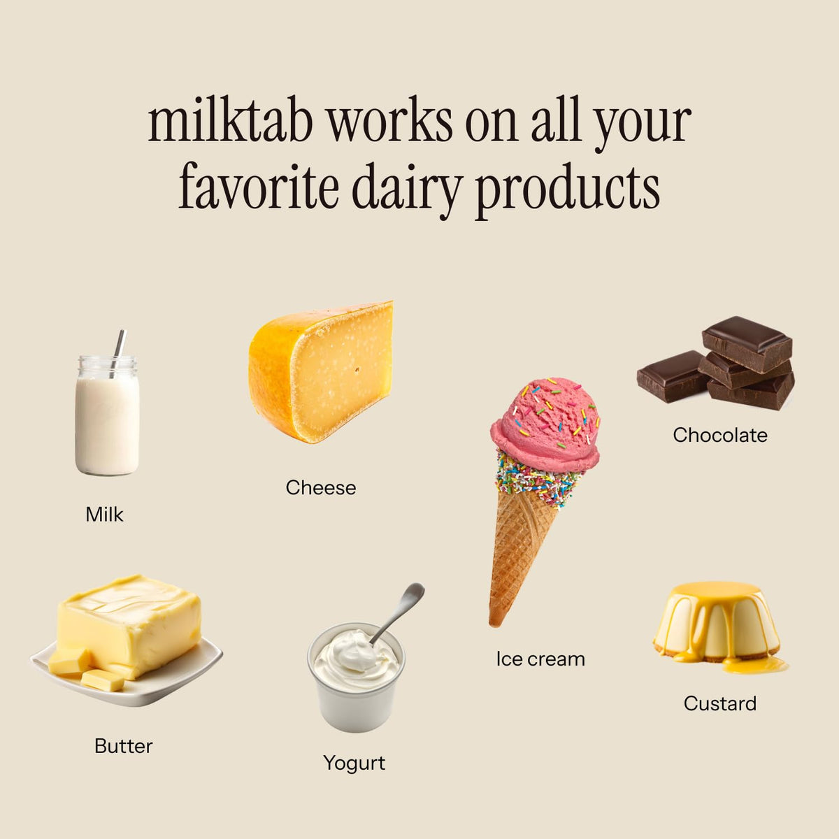 milktab comprimés lactase sur une table