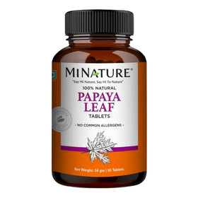minature comprimés de feuilles de papaye 1000 mg présentation avant