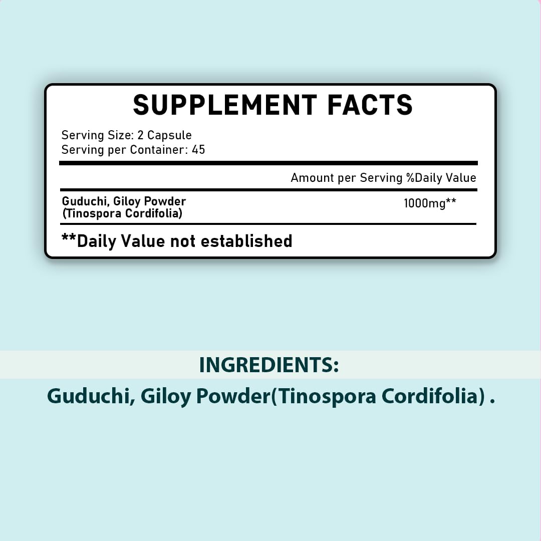 minature Comprimés de Giloy 90 Tablettes 1000 mg - emballage