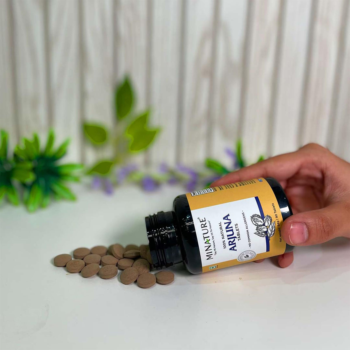 minature Tablettes Arjuna 1000 mg - vue latérale des comprimés