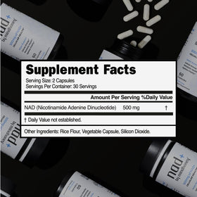 MINDHONEY NAD+ 500mg en capsules sur table