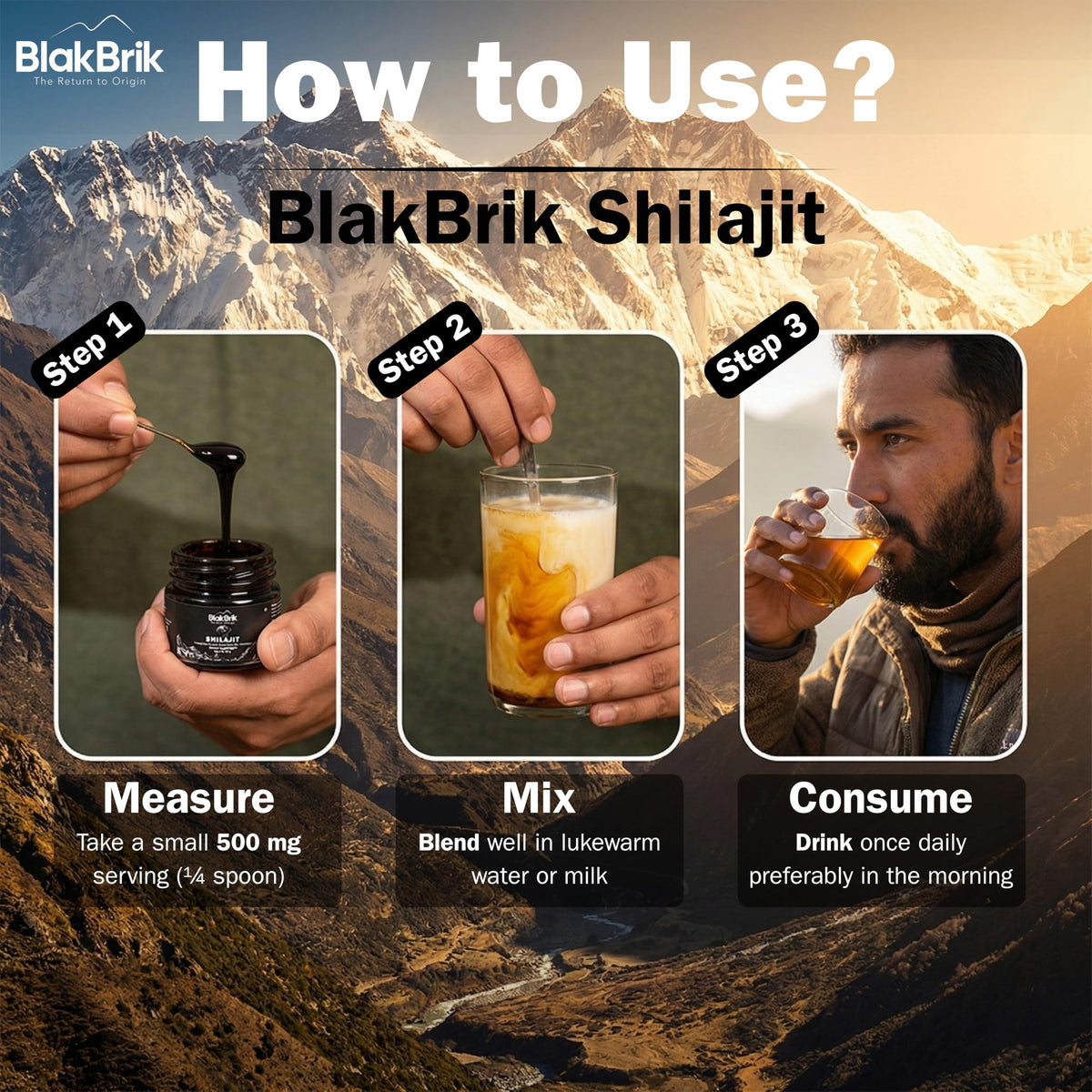 Minéraux présents dans le BlakBrik Shilajit